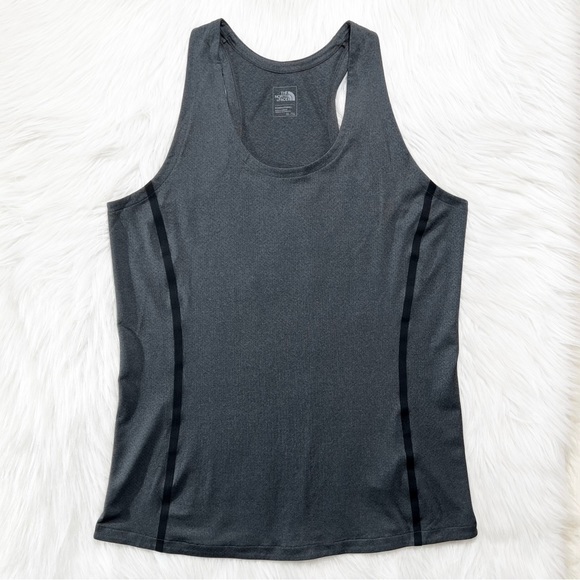 The North Face Gray Racerback Dry Fit Knit Athletic Tank Top - Picture 6 of 8